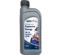 Моторное масло GNV EXPLOSIVE ENERGY SYNTHETIC 5w-30, ACEA A5/B-5, канистра 1 л GEE1010453040120530001