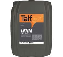 Моторное полусинтетическое масло Taif TAIF INTRA, 15W-40, 20 л 212031