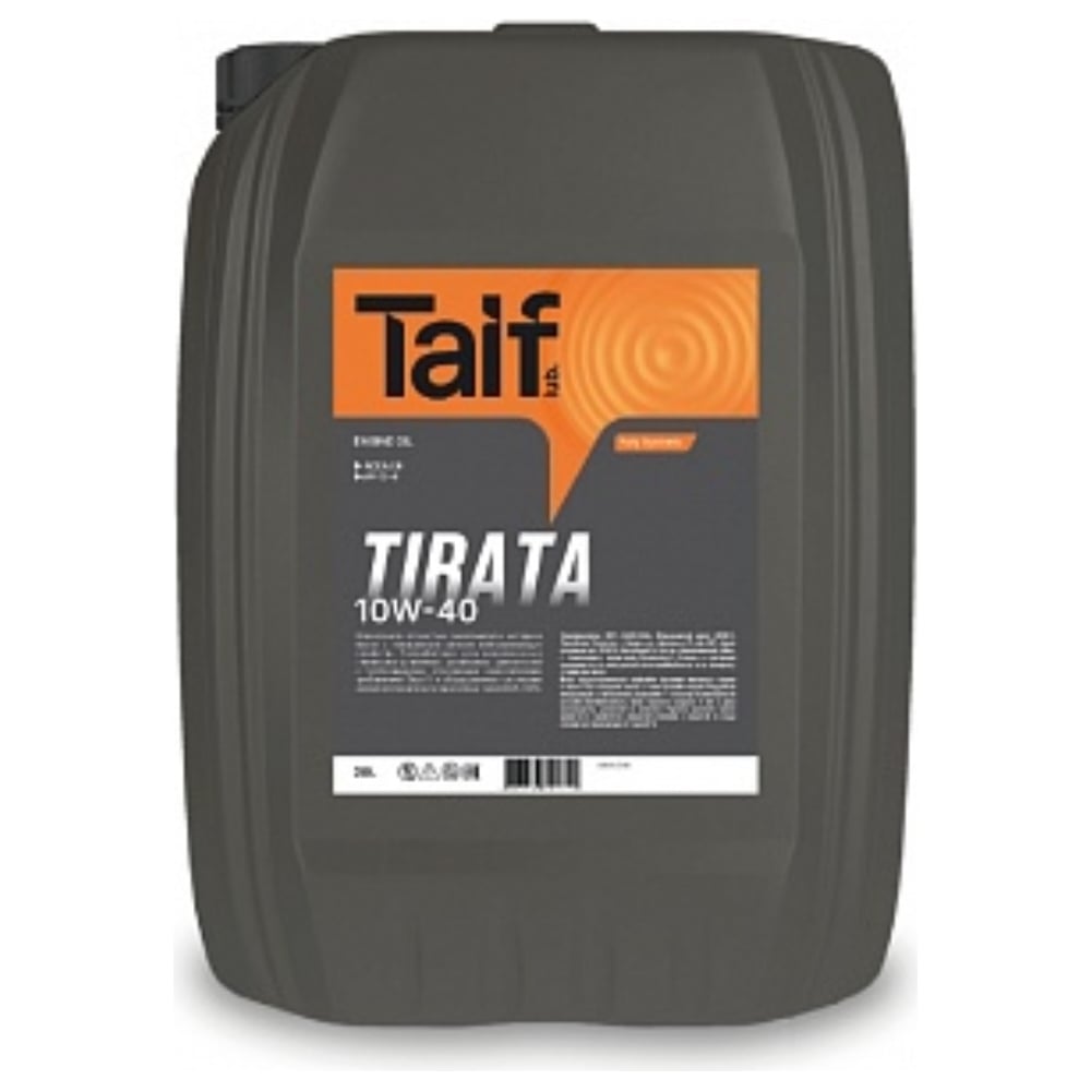 Моторное синтетическое масло Taif TAIF TIRATA, 10W-40, 20 л 212019 ...