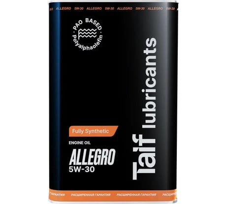 Моторное синтетическое масло TAIF ALLEGRO, 5W-30, 4 л 211010