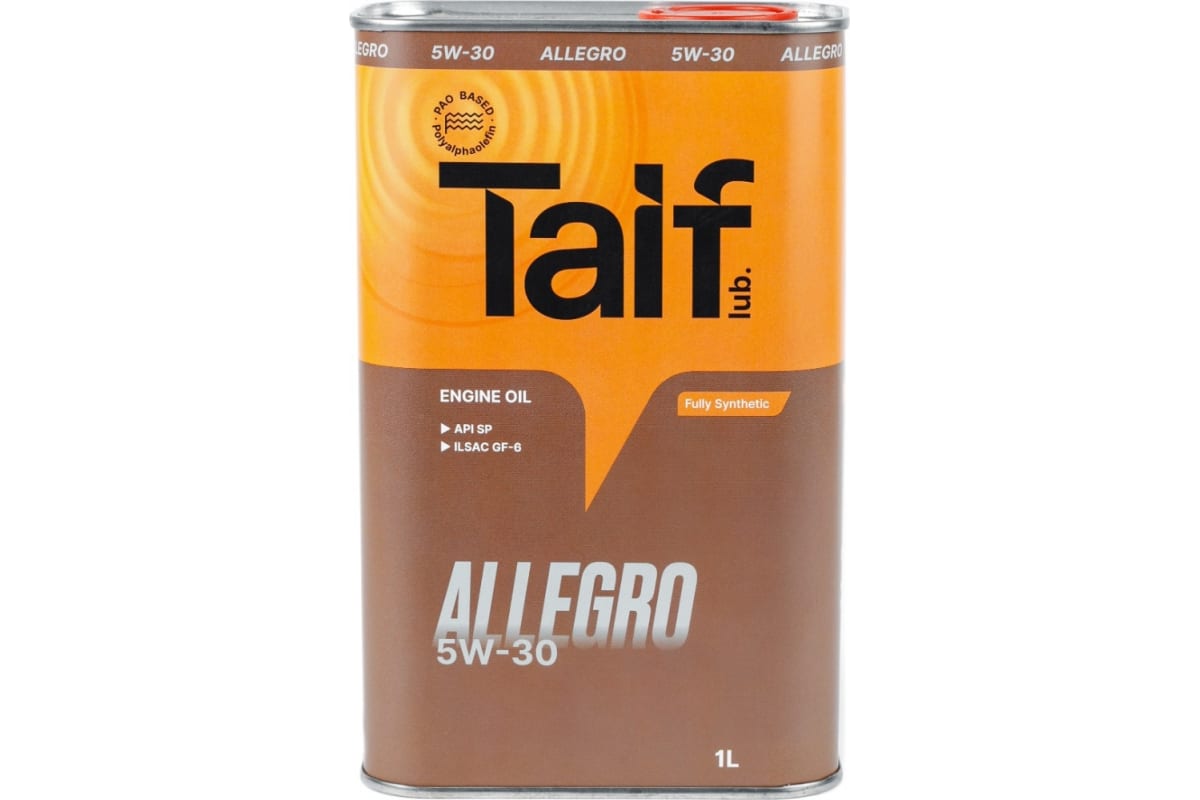  синтетическое масло TAIF ALLEGRO, 5W-30, 1 л 211009 - выгодная .