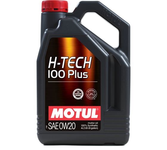 Масло моторное MOTUL H-TECH 100 PLUS 0W-20, 4 л 114502