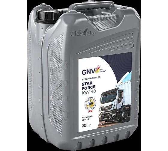 Масло моторное GNV Star Force 10W-40, API CI-4/SL, ACEA E6/E7, MAN 3477, 20 л GTF1011504314511040020