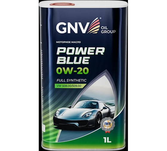Масло моторное GNV Power Blue 0W-20, C5, 1 л GPB1M30454040130020001
