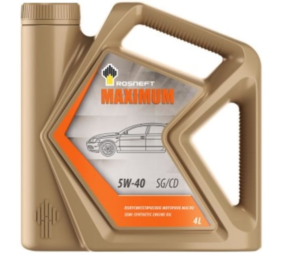 Масло моторное РОСНЕФТЬ Maximum 5W-40, SG/CD, 60 л 12405