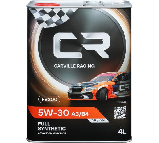Масло моторное CARVILLE RACING FS200 5W-30, A3/B4, 4 л L1D00407Z