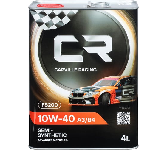 Масло моторное CARVILLE RACING FS200 10W-40, A3/B4, 4 л L1D00413Z