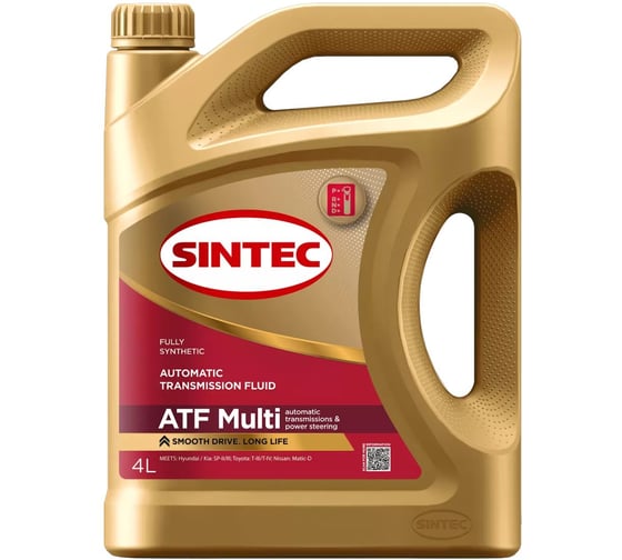 Жидкость для автоматических трансмиссий Sintec ATF Multi 4л Акция 4+1 103547