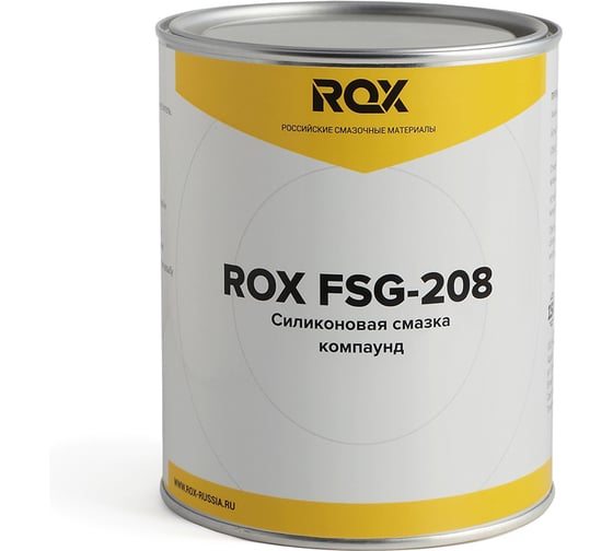 Смазка-компаунд силиконовая ROX FSG-208, банка 1 кг R605
