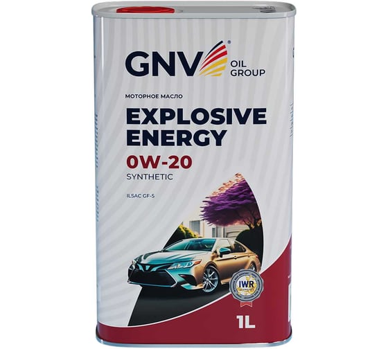 Масло моторное GNV Explosive Energy 0W-20 Synthetic API SN/CF ILSAC GF-5, 1 л GEE1M10453040120020001