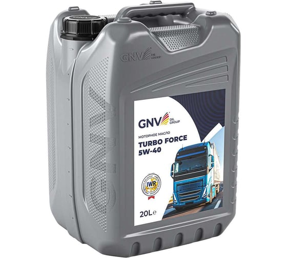 Масло моторное GNV Turbo Force 5W-40 CJ-4/SN ACEA E6/E7/E9, 20 л GTF1011498011110540020
