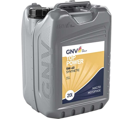 Моторное масло GNV Top Power 5W-40 Synthetic ACEA C3 API SN/CF, 20 л GTP1011872019510540020