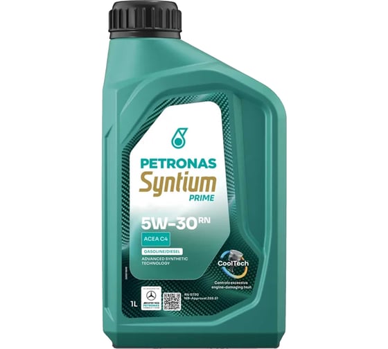 Моторное масло Petronas SYNTIUM PRIME RN 5W-30 синтетическое, 1 л, ACEA C4, Renault RN 0720 71239E18EU
