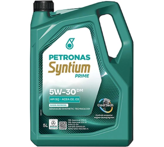 PETRONAS Моторное масло SYNTIUM PRIME DM синт. 5W-30, 5 л., API SQ; ACEA C2,C3 MB 229.52, шт 71232M12EU 1