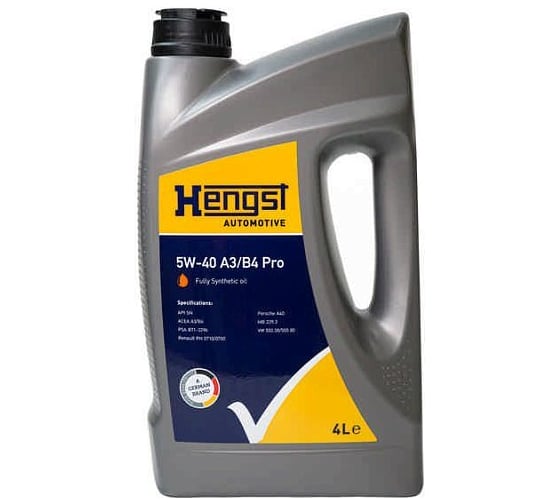 HENGST Hengst 5W40 A3/B4 Pro синт 4л (4шт/уп) 1678-800-000