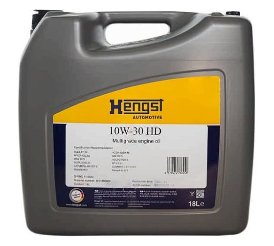 HENGST Hengst 10W30 HD 18л 1611-800-000