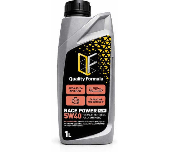 Масло моторное Quality Formula QF RACE POWER A3/B4 5W40, 1 л 430900083