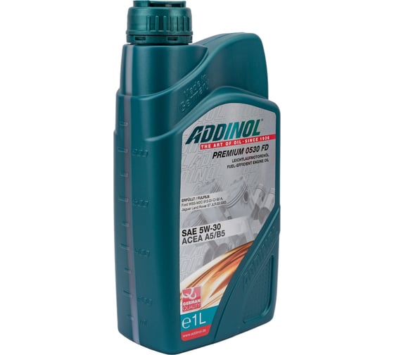 Моторное масло Addinol Premium 0530 FD синтетическое 5W-30 1л 72102807