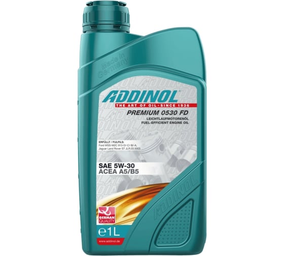 Моторное масло Addinol Premium 0530 FD синтетическое 5W-30 1л 72102807 1