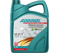 Моторное масло Addinol Premium 0530 DX1 синтетическое, 5W-30, 5л 72105581