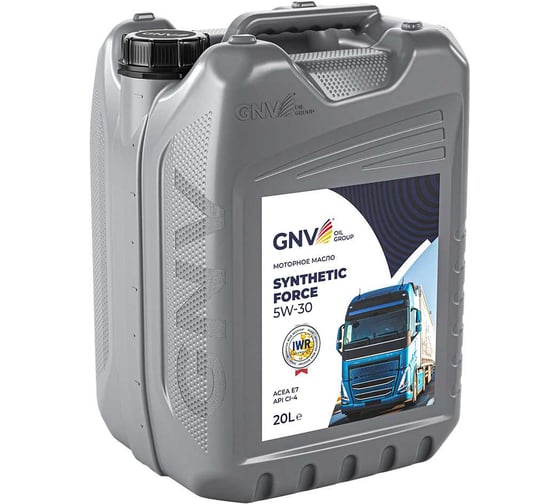 Масло моторное GNV Synthetic Force 5W-30 CI-4/SL E7 MB 228.3 VDS-3 20 л GSF1011453511210530020