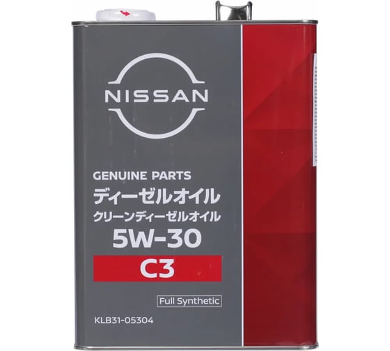 Масло моторное Nissan Clean Diesel 5W-30, C3, 4 л KLB31-05304 1
