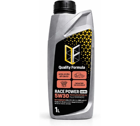 Масло моторное Quality Formula QF RACE POWER A3/B4 5W30, 1 л 430900081 1