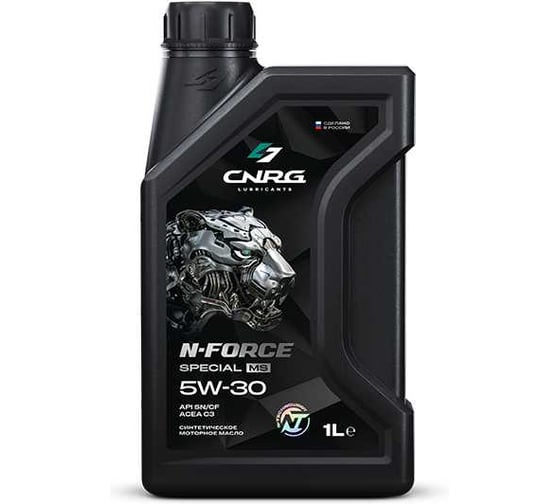 Масло моторное для легковых автомобилей CNRG N-Force Special MS 5W-30 SN/CF, C3, 1 л CNRG-264-0001 1