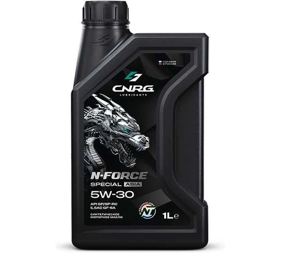 Масло моторное для легковых автомобилей CNRG N-Force Special Asia 5W-30 SP/GF-6A, 1 л CNRG-268-0001 1