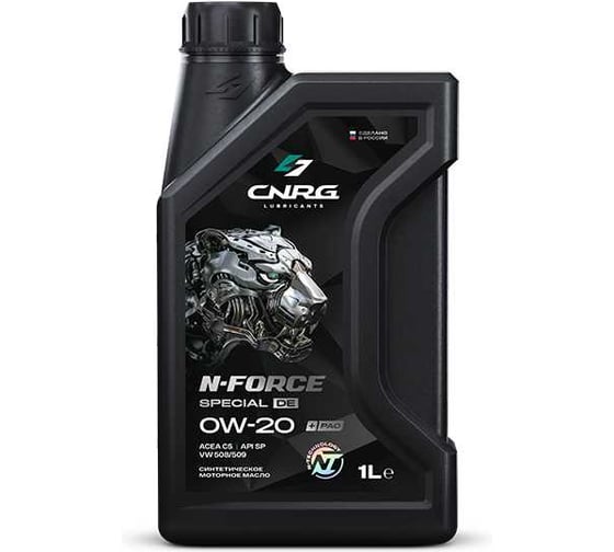 Масло моторное для легковых автомобилей CNRG N-Force Special DE 0W-20 C5, VW 508, 1 л CNRG-287-0001 1