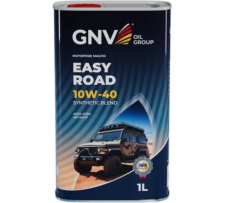 Моторное масло GNV Easy Road 10W-40 SN/CF, 1 л GER1011180017511040001
