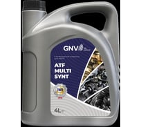 Жидкость трансмиссионная GNV ATF Multi Synt Dexron IIIH для АКПП, синтетическая, 4 л GMS101212501451SYN0004