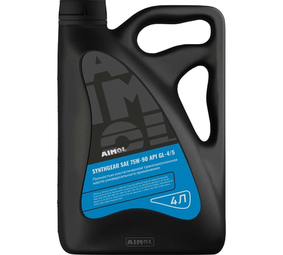 Масло трансмиссионное AIMOL Synthgear SAE 75W-90, API GL-4/5, 4 л 8721399012338 1