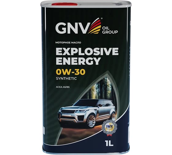 Масло моторное синтетическое GNV Explosive Energy Synthetic SAE 0W-30, API SN/CF, ACEA A5/B5, 1 л GEE1M10453040120030001