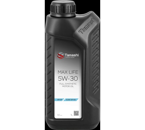 Масло моторное синтетическое Tamashi Max Life SAE 5W-30 ILSAC GF-6A, 1л 5W30TML51