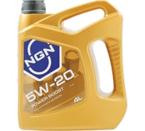 Моторное синтетическое масло NGN SAE 5W-20 POWER BOOST, 4 л V172085351