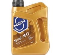 Моторное синтетическое масло NGN 5W-50 SN/CF EXTRA, 1 л V172085603