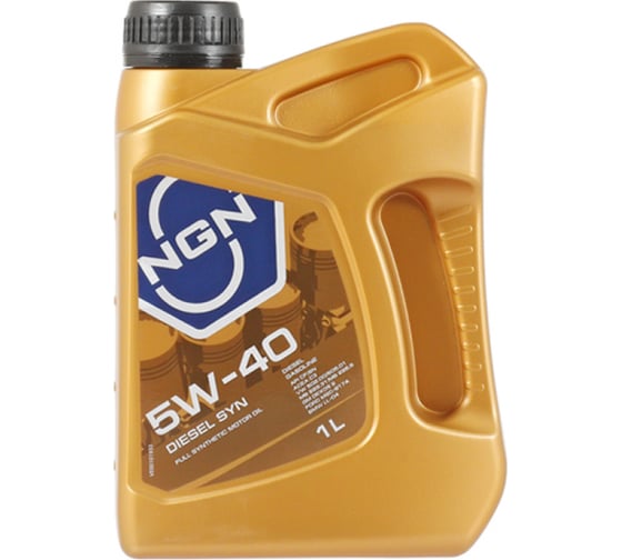 Моторное синтетическое масло NGN 5W-40 CF/SM DIESEL SYN, 1 л V172085633 1