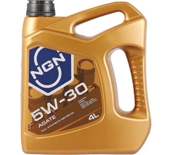 Моторное синтетическое масло NGN 5W-30 SM/CF AGATE, 4 л V172085324 1