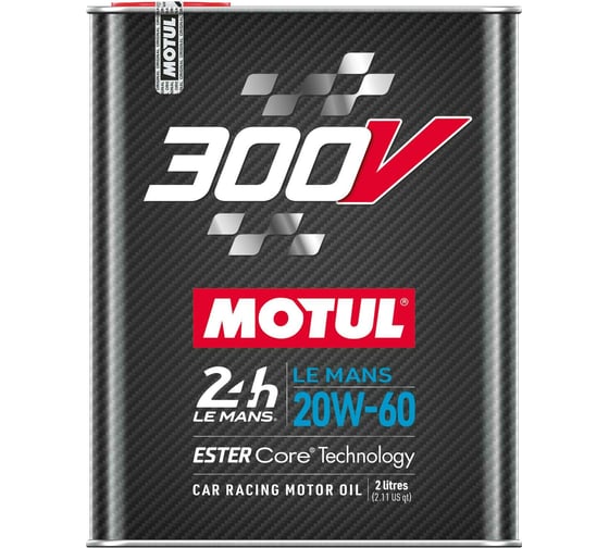 Моторное масло MOTUL 300 V LE MANS 20W60, 2 л 110824 1
