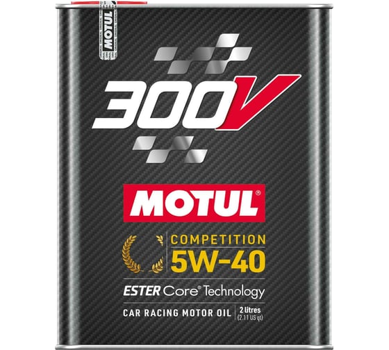 Моторное масло MOTUL 300 V COMPETITION 5W40, 2 л 110817