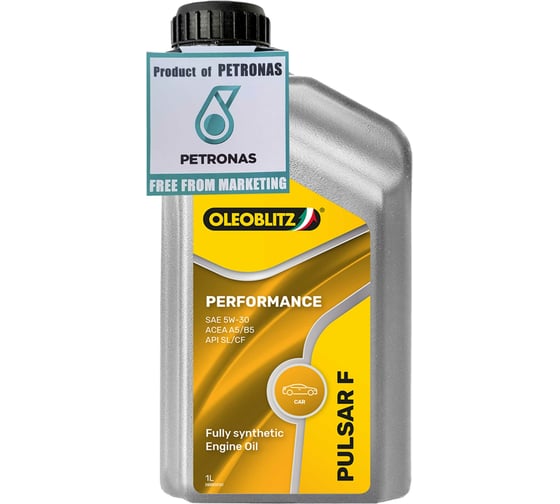 Моторное масло Petronas OLEOBLITZ PULSAR F PERFORMANCE 5W-30, синтетическое, 1 л 70388EL8EU