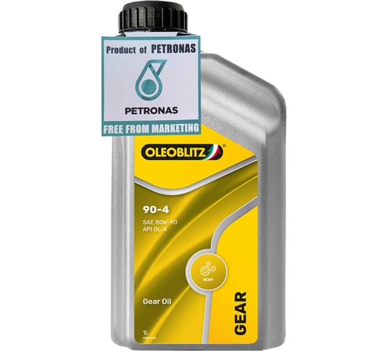 Трансмиссионное масло Petronas OLEOBLITZ GEAR 90-4 80W-90, API GL-4, 1 л, минеральное 76991EL5EU 1