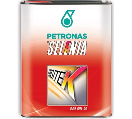 Моторное масло Petronas SELENIA DIGITEK. синтетическое, 0W40, 2 л, SAE 0W-40, API SN, ACEA A3/B4 70020GC5EU 1