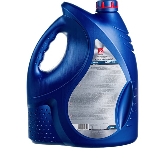 Моторное масло Лукойл АВАНГАРД ЭКСТРА полусинтетическое SAE 10W-40, API CH-4/CG-4/SJ, 5 л 1552390