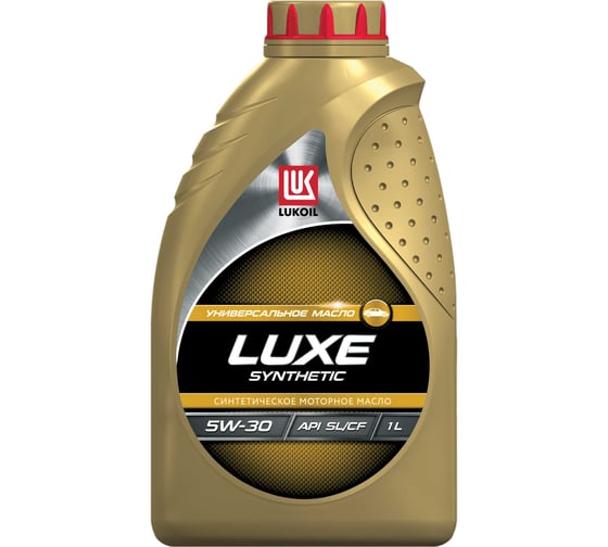 Моторное масло Лукойл ЛЮКС синтетическое SAE 5W-30, API SL/CF, 1 л 196272