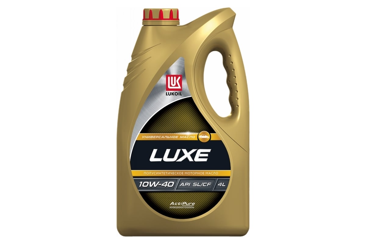  масло Лукойл ЛЮКС полусинтетическое SAE 10W-40, API SL/CF, 4 л .
