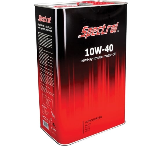 Полусинтетическое моторное масло Spectrol DIPCOURIER 10w40, 4 л 9074 1