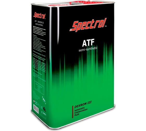 Жидкость для автоматических трансмиссий Spectrol ATF Dexron III полусинтетика, 4 л 9566 1