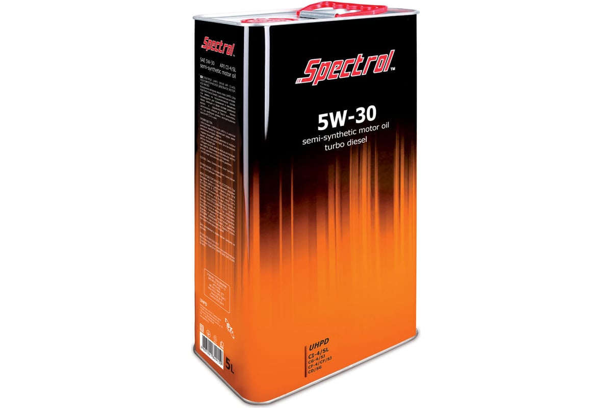 Полусинтетическое дизельное моторное масло Spectrol UHPD 5W-30 CI-4/SL ...